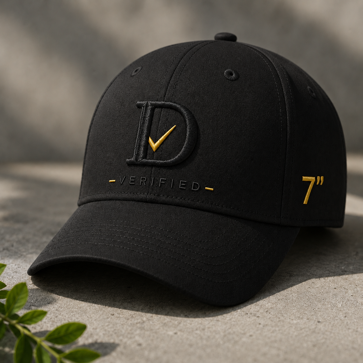 The D Verified Cap Black w/ Color